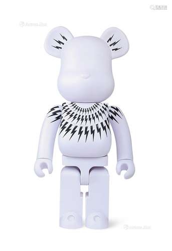 2020年作 BE@RBRICK X NEIL BARRETT 澳门限定 黑白闪电