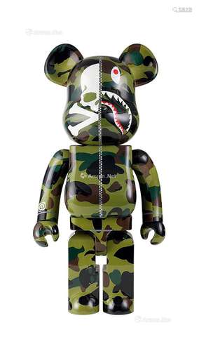 2020年作 BE@RBRICK X MMJ X BAPE 绿色