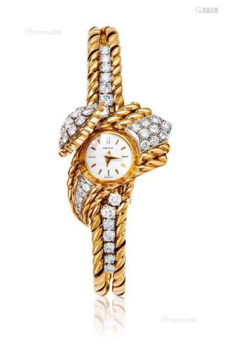 1950年GUBELIN古柏林隐藏式珠宝腕表