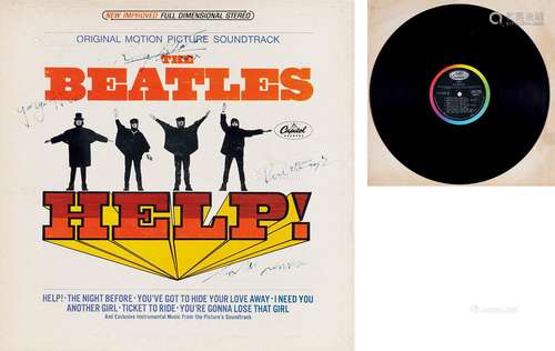 The Beatles（披头士乐队）《Help!》 签名黑胶唱片