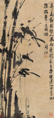 李方膺（1695～1754） 墨竹 立轴 水墨纸本