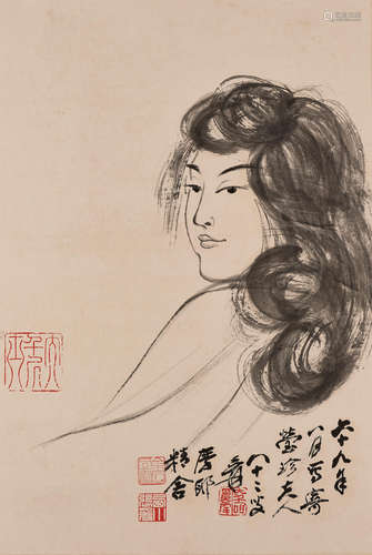 Zhang Daqian (Chang Dai-chien, 1899-1983) Lady