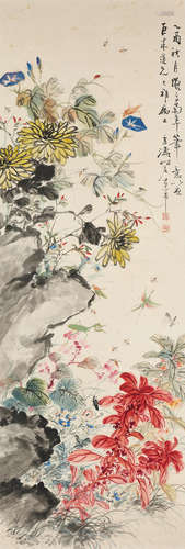 Wang Xuetao (1903-1982) Flowers and Insects