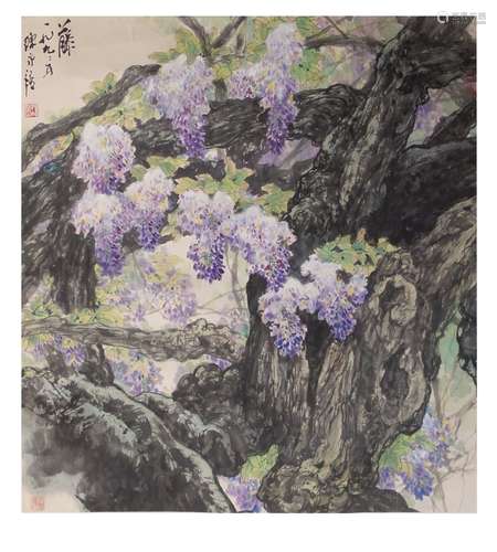 陈永锵 花卉 纸 镜心