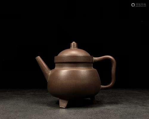 A Tripot ZiSha TeaPot ChenYinlong Mark