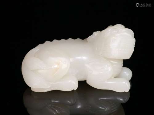 A Hetian Jade Rui Beast Carving