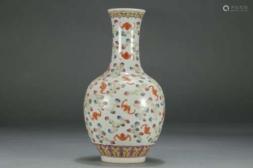 A Famille Rose Porcelain Vase