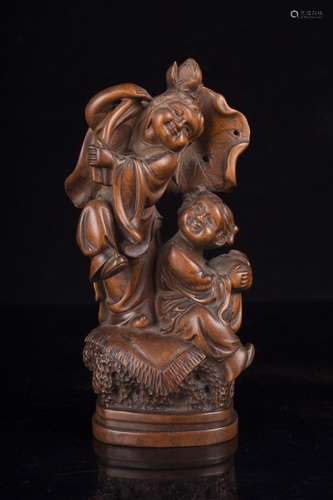 A Boxwood Figure Ornament