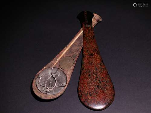 A Wooden Lacquerware Scales