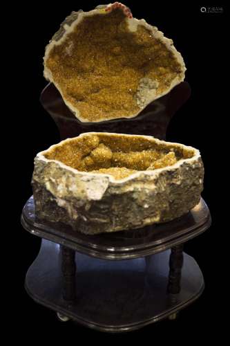 A Yellow Crystal Treasure Bowl