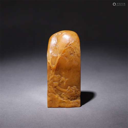 A Tianhuang Stone Landscape Figure Seal