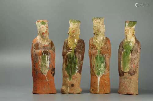 A Song Sancai Pottery Figurines