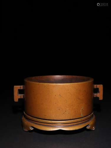 A Chinese Bronze Censer With Mark