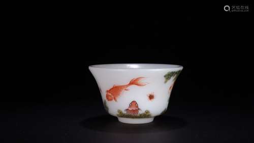 A Chinese Porcelain Yongzheng-Nianzhi Mark Enameled Cup