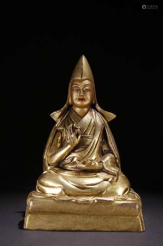 A Chinese Gilt Bronze Buddha