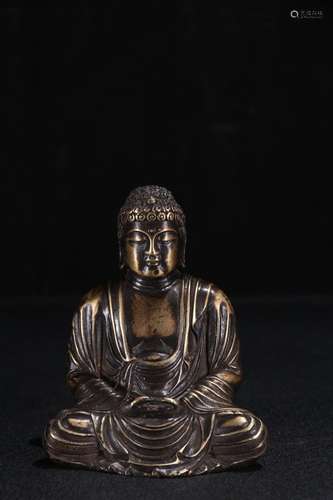 A Chinese Gilt Bronze Gautama Buddha