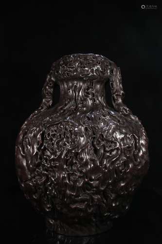 A Chinese Agarwood Vase