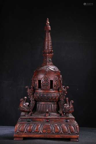 A Chinese Agarwood Pagoda