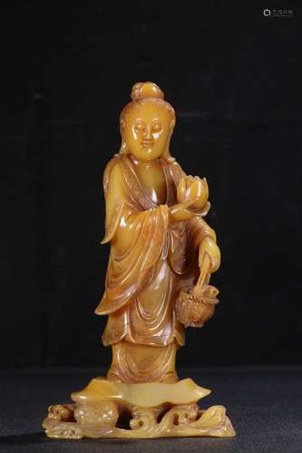 A Chinese Tianhuang Stone Guanyin Buddha