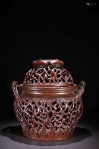 A Chinese Bamboo Ear Censer
