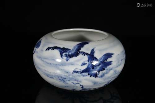 A Chinese Porcelain Blue&White Brush Pot