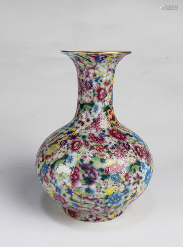 Chinese Polychrome Porcelain Vase