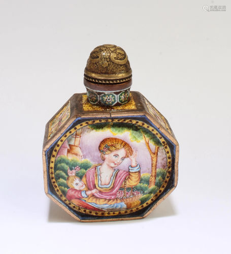 Chinese FaLangCai Snuff Bottle