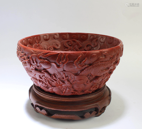 A Carved Chinese Bowl