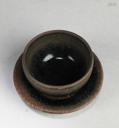 Chinese JianYao One-piece Cup Cum Saucer