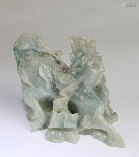 A Carved Jade Figurine