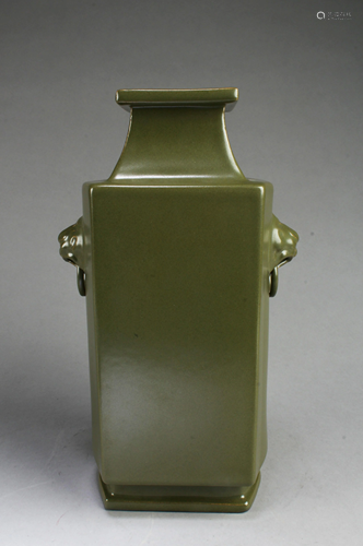 Chinese Tea-Dust Color Porcelain Vase