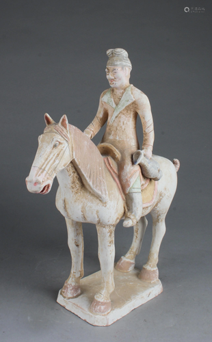 A Pottery Horse Figurine