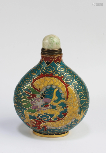 Chinese FaLangCai Snuff Bottle