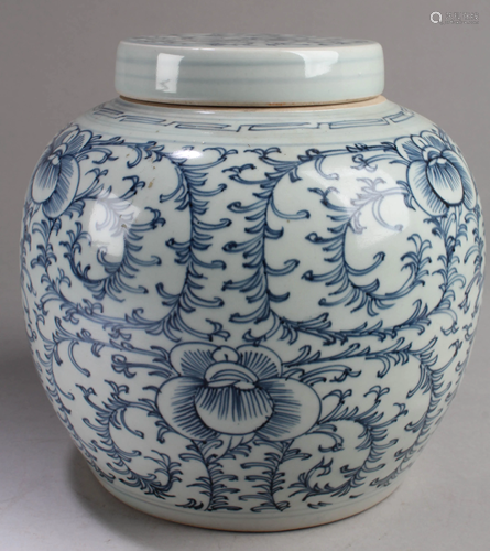 Chinese Blue & White Porcelain Jar