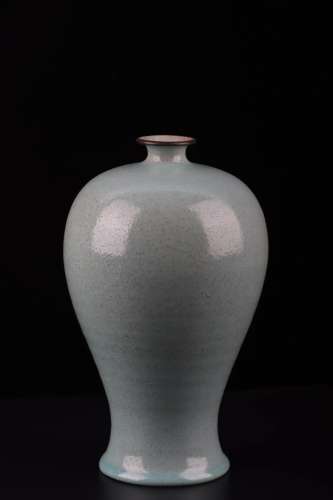 A Sky-blue Glazed Agate Mei Vase with Cai Character in the tenth century