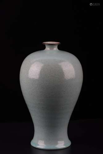 A Sky-blue Glazed Agate Mei Vase with Cai Character in the tenth century