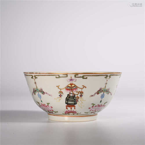 Qianlong of Qing Dynasty       Pastel bowl