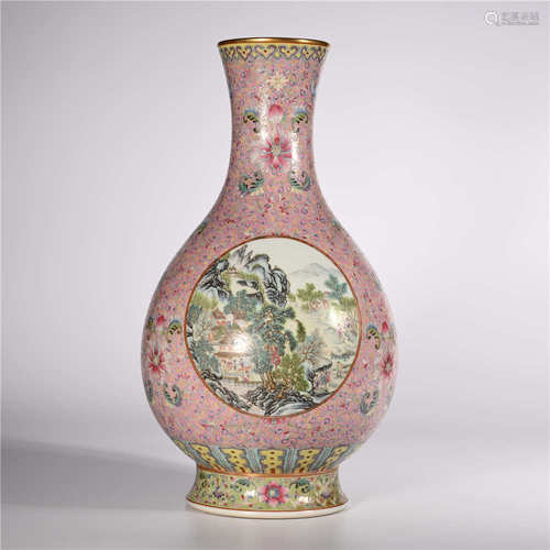 Qianlong of Qing Dynasty       Pastel bottle