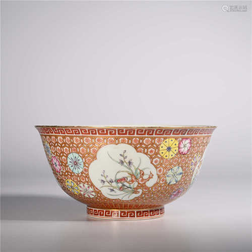 Qianlong of Qing Dynasty       Pastel bowl