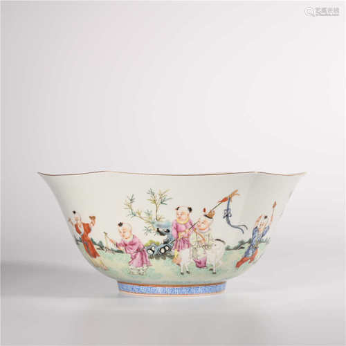 Qianlong of Qing Dynasty        Pastel bowl