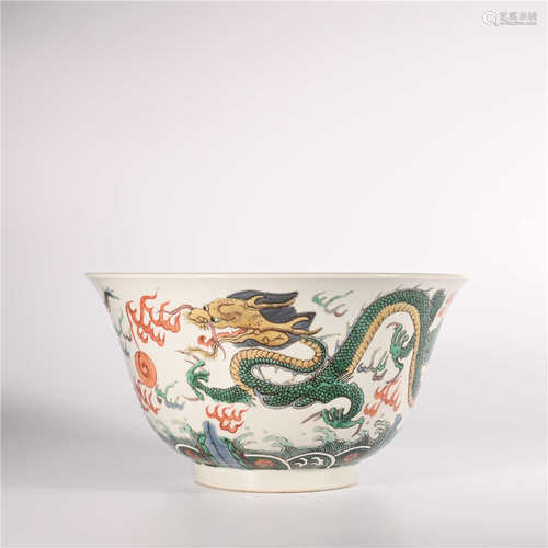 the Qing dynasty       Pastel bowl