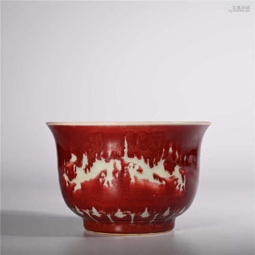 Ming Xuande       Red glazed bowl