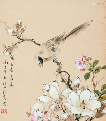 颜伯龙 (1898-1955) 喜上枝头