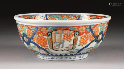 IMARI-SCHALE Japan, um 1900 Porzellan, polychrome