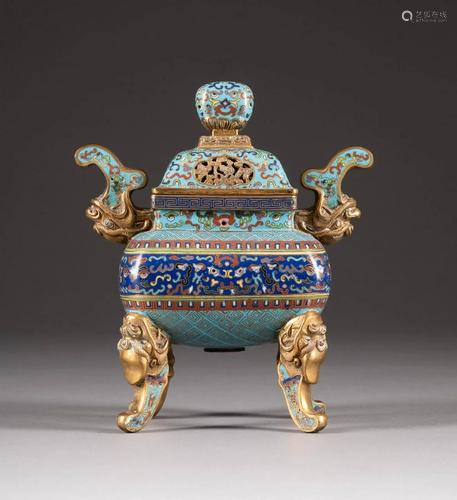 CLOISONNÉ-WEIHRAUCHBRENNER China, Qing-D…