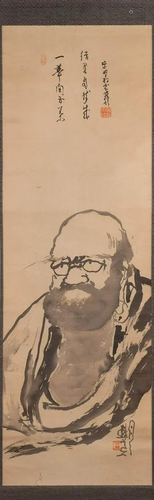 DARSTELLUNG: ZENMEISTER BODHIDHARMA Japan, um 1900