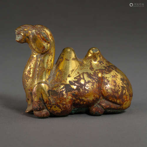 A Gild Bronze Camel Ornament