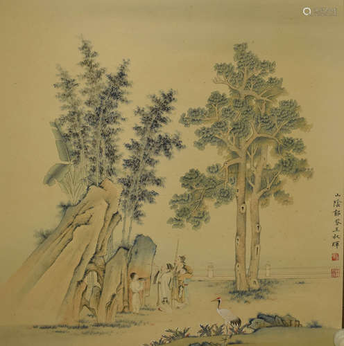 A Chinese Painting, Wang Shuhui Mark