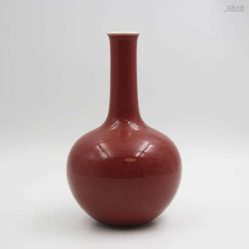 A Peachbloom-Glaze Porcelain Vase