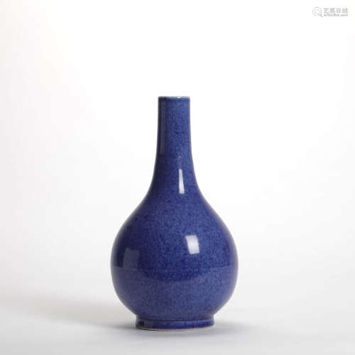 A Sprinkle Blue Glaze Porcelain Vase